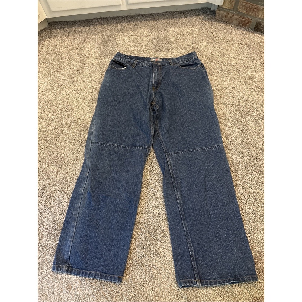 Joe Rocket Motorcycle Jeans / Pants Thick Double Knee Moto Denim 32x29 Riding